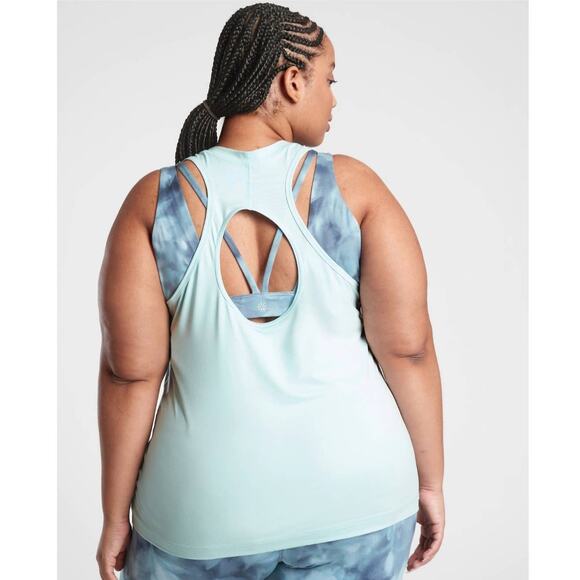 NWT Athleta Nitro Tank Top - 1X - Gentle Blue - 1x - Picture 2 of 4